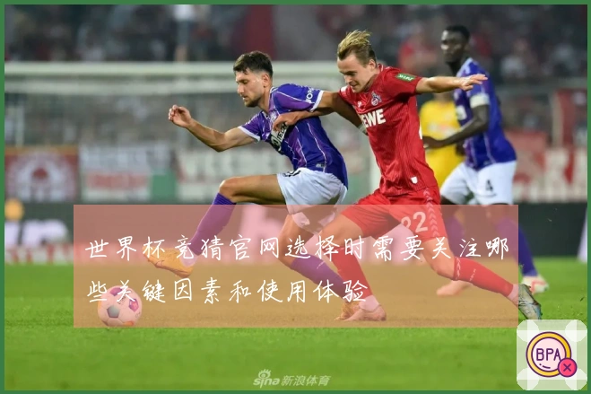世界杯竞猜官网选择时需要关注哪些关键因素和使用体验